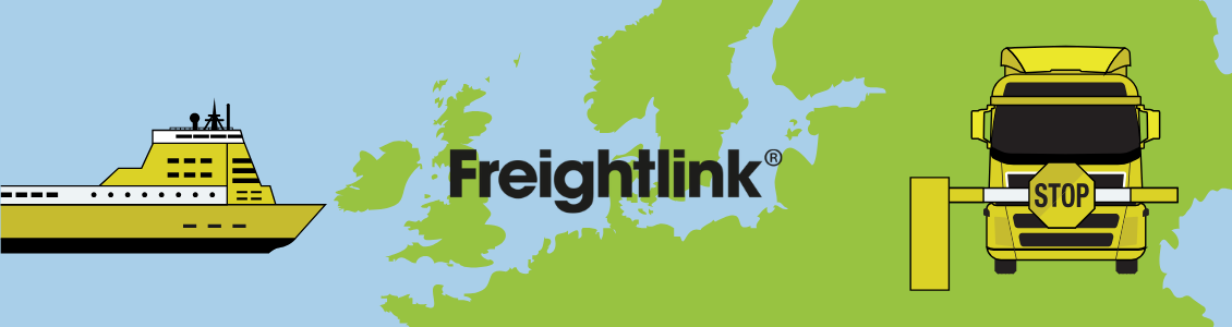 Freightlink ferry truck and map